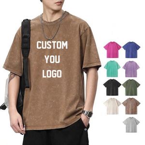 High Quality Acid Wash T-<b>Shirt</b> Distressed Retro Oversized Tshirt Custom Mens Vintage Washed T <b>Shirt</b> - Product Image 1