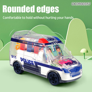 Voiture d'<span class=keywords><strong>ambulance</strong></span> électrique à roues universelles pour tout-petits, enfants, garçons - Product Image 5