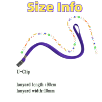 Lanière personnalisée en polypropylène côtelé uni, durable, avec clip Bull DOG, pour la rentrée scolaire, plusieurs couleurs, en gros, support de stock disponible
