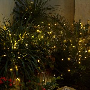 Noël IP68 étanche LED fée lumière extérieure rvb <span class=keywords><strong>solaire</strong></span> arbre feston chaîne <span class=keywords><strong>rideau</strong></span> 10m longueur décorative guirlandes lumineuses - Product Image 4