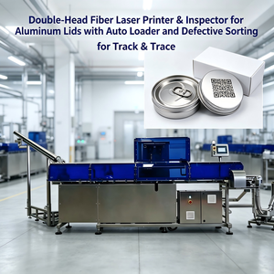 Système intégré de lecture, inspection et rejet de codes laser à fibre à double tête avec capuchon en aluminium, traçabilité anti-contrefaçon - Product Image 2