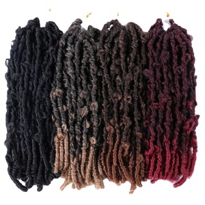 Perruque <span class=keywords><strong>africaine</strong></span> à tresses naturelles de 18 pouces, style Butterfly Loc, pour femmes, double trame, fabrication machine, pour le commerce transfrontalier, produit très demandé - Product Image 5