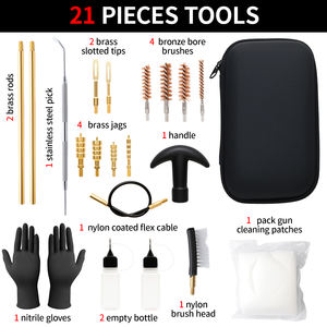 Kit de Limpieza Universal para Armas de Fuego de Todos los Calibres con Cepillos de Latón y Varillas Resistentes para <span class=keywords><strong>Pistolas</strong></span> y Escopetas - Product Image 2