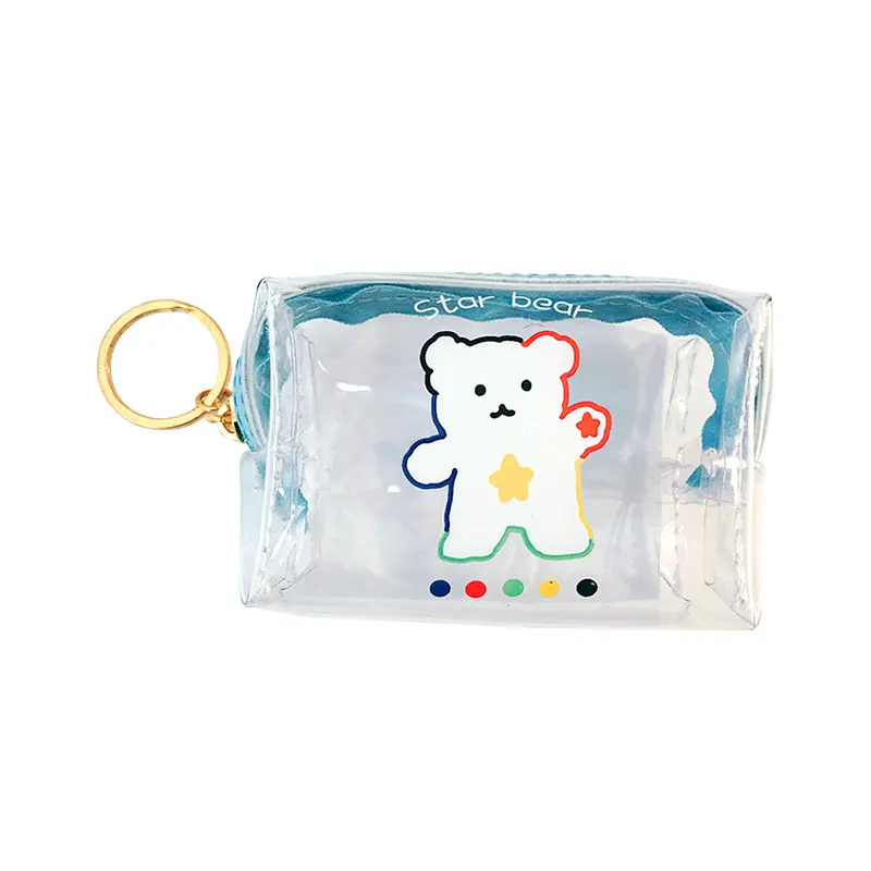 동전 방수를위한 새로운 혁신적인 일상 사용 제품 투명 PVC 귀여운 가방 휴대용 소녀 젤리 클리어 지갑