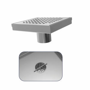 Hochwertige schwarze quadratische Fliesen einsatz Badezimmer falle Sus304 Geruchs neutrale Stealth Deodorant Edelstahl Dusch boden ablauf - Product Image 3