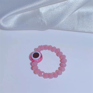 Anillo de cuentas elásticas de resina acrílica, sortija elástica colorida hecha a mano con cuentas azules, 11 colores, estilo bohemio - Product Image 5