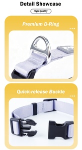 Collar de Perro Personalizado con Cualquier Diseño, Venta al por Mayor, con Tela Impresa a Todo Color, Hebilla de Liberación Rápida Ajustable + Anillo en D de Metal - Product Image 4