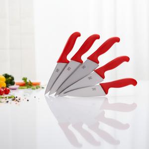 Ensemble de couteaux de boucher 5CR15mov pour <span class=keywords><strong>d</strong></span>épecer, <span class=keywords><strong>d</strong></span>ésosser, fileter, éviscérer, en acier inoxydable, avec aiguiseur, ensemble de couteaux de chef, ensemble de couteaux de cuisine - Product Image 4