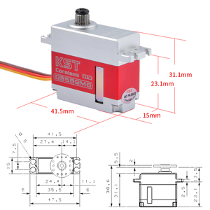 Oferta Especial: Servo Digital Programable KST DS589MG V8.0 9.2Kgf.cm 0.08s Mini HV DC7.4V 1520Hz con Engranaje Metálico Sin Núcleo para Helicóptero RC - Product Image 3