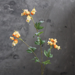 Fleur artificielle en soie style européen, arrangement floral frais et simple, semi-manuel semi-mécanique, pour salon et hôtel - Product Image 1