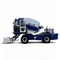 Camion malaxeur à béton autochargeur compact de 1,8 m³, 4x4, diesel, pour travaux rurales et construc-tions étroites