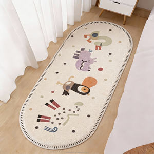Alfombra Suave de Pelo Largo <span class=keywords><strong>con</strong></span> Diseño de Dibujos Animados, Hecha a Máquina, Antideslizante y Lavable, para Sala de Estar, Entrada o Habitación Infantil - Product Image 3