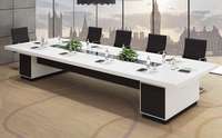 Haute qualité usine de bureau de réunion de conférence table design personnalisé mélamine plaque JZ-012