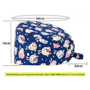 Gorro Quirúrgico Unisex Cómodo con Estampado de Personajes, Gorro de Enfermería para Hospital, Transpirable, Compatible con OEM - Product Image 2