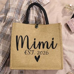 Bolso de Mano de Lino Colorido, Simple y Elegante, Adecuado para Cumpleaños, Navidad y Uso Diario - Product Image 2