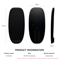 Planche de foil à pompe GY FB014 83cm compacte en fibre de carbone, hydrofoil Dockstart, shortboard avec pad de queue en EVA pour entraînement en eau plate