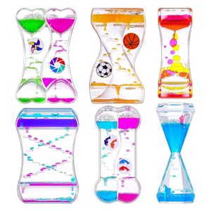 Temporizador de Burbujas Líquidas OEM, Juguete Sensorial Relajante para Escritorio, Juego Terapéutico de Concentración, Reloj de Arena con Aceite de Colores - Product Image 1