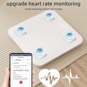 เครื่องชั่งน้ำหนักดิจิตอล OEM 180 กก. พร้อมเซ็นเซอร์วัดไขมันในร่างกายอัจฉริยะ - Product Image 5