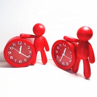 Réveil numérique pour enfants, décoration de personnage humain, horloge bon marché, alarme musicale
