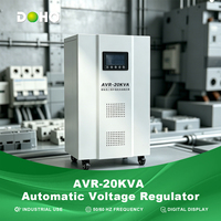 Régulateur de tension automatique triphasé et monophasé AC industriel 20 kVA 50/60 Hz avec affichage numérique, marque DOHO, haute efficacité