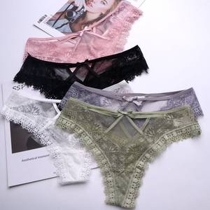 Sous-vêtements sexy pour femmes, respirants, taille basse, en dentelle, string pour adolescentes, photos de bikini, string transparent - Product Image 1