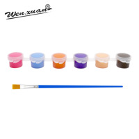 12 couleurs 3ml peinture acrylique bricolage ensemble de peinture ensembles de peinture populaires pour enfants peinture d'art