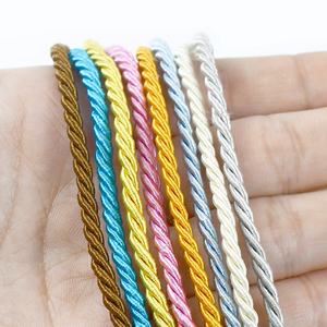 ディーピール CD006 3mm ポリエステル編み込み3本撚りロープコード糸 DIY枕バッグレース装飾アクセサリー - Product Image 5