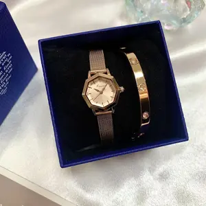 Relogio feminino Herkunft Gold Dame Uhr de lujos conjunto de reloj para mujer Luxus relojes-hombr al por Bürgermeister Uhr Frau Geschenk