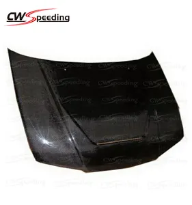 JU Phong Cách Sợi CARBON Mui Xe Động Cơ Nắp Ca-pô Cho NISSAN SKYLINE R33