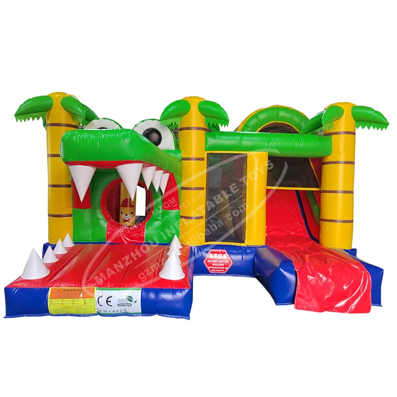 Коммерческий класс крокодил надувной дом для прыжков Комбо Надувной замок прыгающий замок для продажи