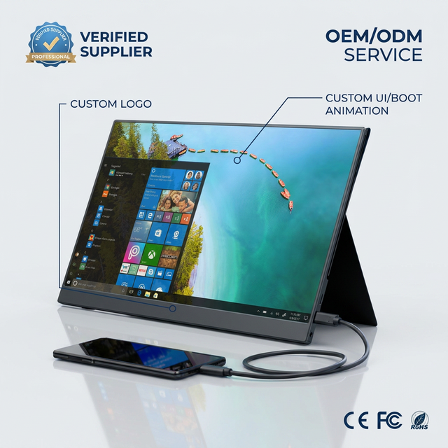 New 15.6 Inch FHD 1080P IPS USB Type-C Portable Gaming Touchscreen Monitor for Laptops