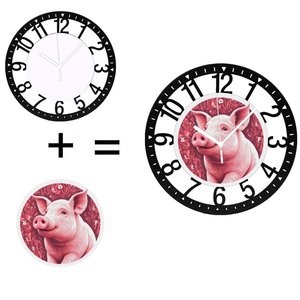 <span class=keywords><strong>Horloge</strong></span> murale circulaire en fer de 25 cm avec cascade et <span class=keywords><strong>piscine</strong></span> - Product Image 1