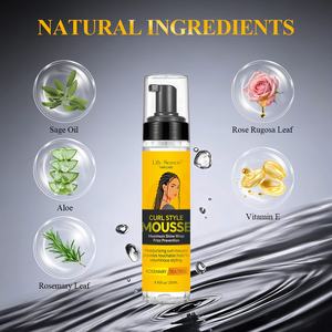 Adhésif Coiffant Fixation Extrême à l'Aloe Vera et Huile d'<span class=keywords><strong>Olive</strong></span>, Sans Résidu, Formule Longue Durée, <span class=keywords><strong>Mousse</strong></span> Fondante en Pompe - Product Image 3