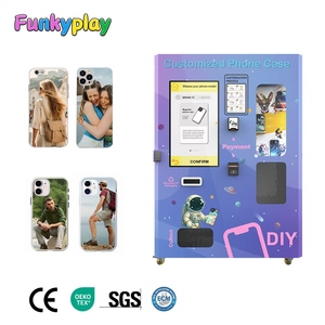Funkyplay nhỏ gọn tự phục vụ trường hợp điện thoại Dispenser với tùy chỉnh in ấn cho các sự kiện - Product Image 1