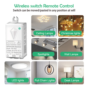 Interruptor eléctrico de casa inteligente controlado por aplicación Tuya 1/2/<span class=keywords><strong>3</strong></span> Gang <span class=keywords><strong>WiFi</strong></span> luz LED funciona Alexa <span class=keywords><strong>Google</strong></span> Home Max 10A corriente doble polo - Product Image 5