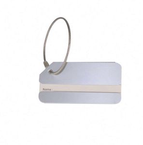 ป้ายติดกระเป๋าเดินทางแบบพิมพ์นูน ทำจากอลูมิเนียมอัลลอยด์ทันสมัย ทนทาน ป้ายชื่อกระเป๋าเดินทางสำหรับเครื่องบิน ป้ายโลหะสำหรับเช็คอิน ของขวัญสำหรับการเดินทาง - Product Image 6