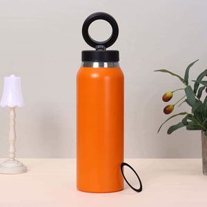 316 Stainless Steel Insulated Water Bottle Pop-Up Lid Portable Thermal Bottle <b>Large</b> Capacity Food Grade Travel Mug - Product Image 5