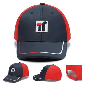 XQL casquettes de baseball personnalisées luxe sans logo vert forêt la sports chapeau 6 panneau chapeaux ajustés casquettes de baseball titulaire