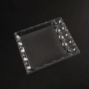 Bandeja de plástico transparente rectangular de PET con 30 orificios para huevos de codorniz, organizador de huevos desechable con tapa, muestras gratis - Product Image 4