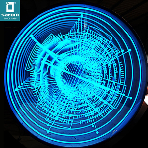Thiết bị quảng cáo tùy chỉnh phát sáng Acrylic dấu hiệu LED 3D Infinity Gương trang trí - Product Image 2