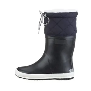 Bottes en caoutchouc en tissu souple pour jeunes filles, chaussures de pluie résistantes à l'eau, style chinois, tendance