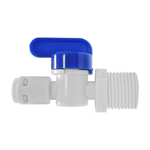 Válvula de bola con rosca macho de 4.5 a 2.5 para purificador de agua, conexión rápida para tubería PE - Product Image 3