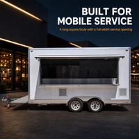Camion de restauration moderne Truth avec équipement de cuisine personnalisé pour hamburgers, pizzas, café et services de restauration de rue commerciale