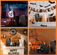Boîte inachevée pin cercueils funéraires boîte Goth décoration artisanat petite fête d'halloween noir Pet enterrements cercueil en bois cercueil pour animaux de compagnie