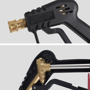 Pistolet à eau haute pression Hanggao 4000 psi avec bouteille de mousse réglable pour lave-auto, buse manuelle en laiton - Product Image 2