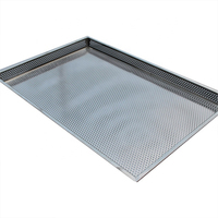 Plateaux perforés en tôle d'aluminium en métal, Plateaux d'égouttement de distributeur d'eau en métal, Bac d'égouttement d'huile en métal