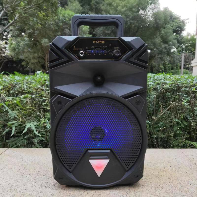 Hot Sale Super Bass Stereo Sound Outdoor Portable Karaoke Led Light 8 Inches bluetooth Speaker