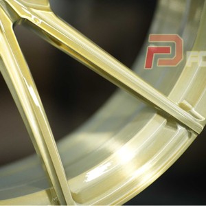 WF 브러시드 골드 딥 콘케이브 단조 휠 |   공장 직판, 16-22인치 VW 골프 및 아우디 A3/A4/A5/A6/A7에 적합 - Product Image 3