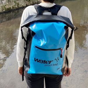 Free Sample Factory Directly Supply <b>25L</b> PVC Trekking Fishing Hiking Rafting Fishing Durable Lightweight Dry Bag Waterproof - Product Image 3
