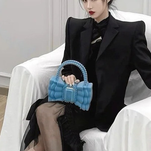 Verano mujer 2024 nuevo modelo superventas versátil canción Yanfei arco princesa estilo caramelo patrón gelatina bolso cierre de cremallera - Product Image 4